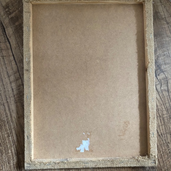 Bird print on burlap. Retro - Picture 9 of 15